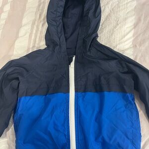 Old Navy Blue Raincoat with Hood